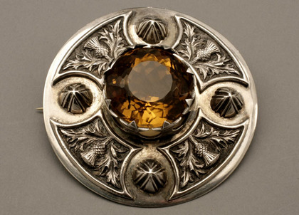 Scottish Silver Kilt Sash Brooch